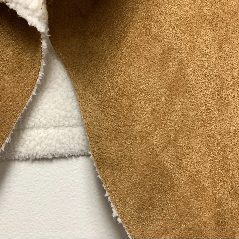 Gymboree Faux Suede Sherpa Lined Vest Jacket Girls Sz Small‎ Winter Boho Western